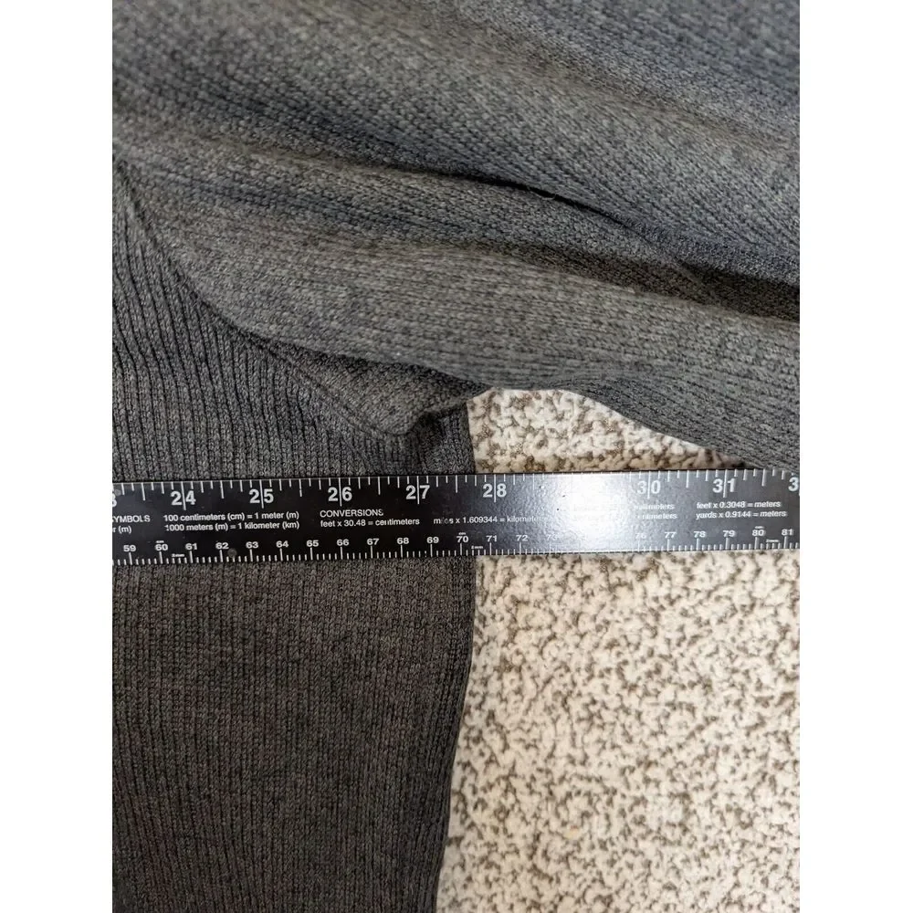 Outdoor Life Men's XXL 1/4 Zip Tight‎ Knit Sweater Gray 2XL Mock Neck Ribbed